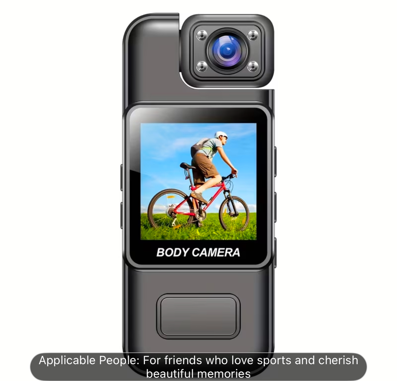 High-definition 1080P Action Camera with Rotatable Lens