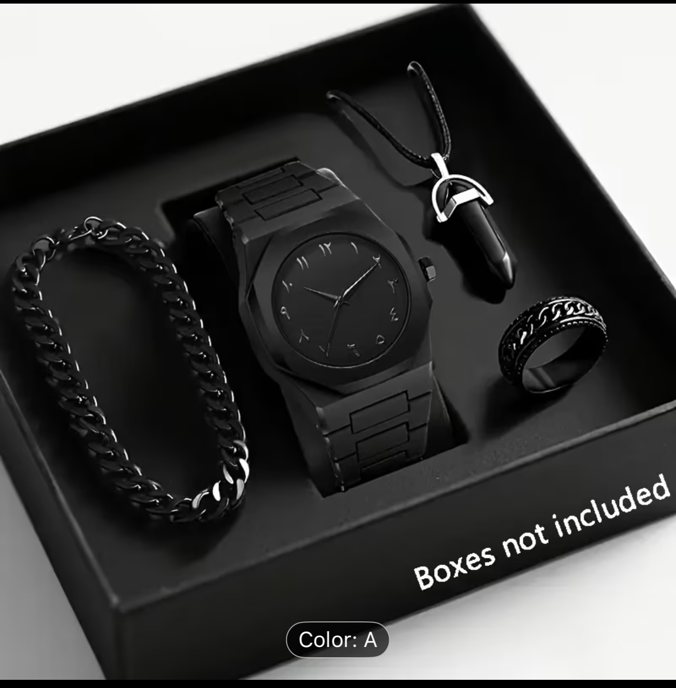 Set of Stylish Casual Round Quartz Watches